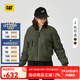 CAT卡特新品女士戶外休閑經(jīng)典Logo舒適短款飛行員教練夾克外套 青綠色 XL