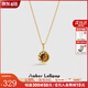 Amber Lollipop虎眼石項鏈女士小眾高級鎖骨鏈頸鏈生日七夕情人節(jié)禮物送女友老婆 棕色-焦糖咖啡