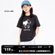 little MO&Co.5A抑菌 童裝女童純棉短袖印花t恤兒童上衣女男童洋氣 深灰色2 160 160/76