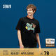 森馬（Semir）瘋狂動物城短袖T恤男2025夏季情侶卡通印花上衣潮流109325100208