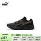 彪馬（PUMA）緩震防滑透氣耐磨跑步鞋男女輕便運動鞋AVIATOR 376615 黑色-金色-11 42