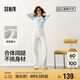 森馬（Semir）森柔牛仔丨牛仔褲女潮流顯瘦褲子25春秋季寬松闊腿褲109925124001