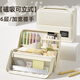 快力文 可站立筆袋文具盒初高中文具袋鉛筆盒小學(xué)生大容量男女孩鉛筆袋 【磁吸可立式】6層/米白