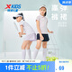 特步（XTEP）兒童童裝女童小中大童純色休閑百搭褲裙 純正黑 165
