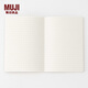 無(wú)印良品 MUJI 上質(zhì)紙 方便翻開(kāi)的筆記本 學(xué)生文具 8S62281 黑色 A6/橫線/80張
