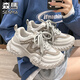 森馬女鞋2025新款夏季透氣網(wǎng)面軟底休閑老爹潮鞋小眾原創(chuàng)防滑運動網(wǎng)鞋 深杏 40
