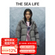 THE SEA LIFE立領羽絨服保暖女冬季短款面包服13703 鯊魚灰 S
