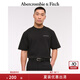 ABERCROMBIE & FITCH【重磅情侶款】男裝25夏季新款字母Logo圓領(lǐng)短袖T恤KI123-5060 黑色 XL (180/116A)
