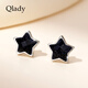 Qlady藍砂石星星銀耳釘男女2025新款高級感耳飾耳環(huán)七夕情人節禮物