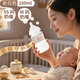諾愛因嬰兒玻璃奶瓶新生兒0-6個月防脹氣防嗆寬口徑仿母乳160ml/240ml 【新生兒-6個月】 160ml 配SS碼+M碼奶嘴