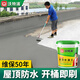 沃特浦 防水涂料屋頂補(bǔ)漏材料房頂房屋樓頂裂縫漏水堵漏王聚氨酯防漏膠 【水泥色40斤】 單遍約40平送工具