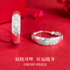 傾愛(ài)老人銀耳環(huán)媽媽款足銀999國潮戒指中式耳圈耳飾品中秋禮物送婆婆