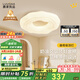 鹿家良品（LUUGAA）曲奇臥室吸頂燈奶油風(fēng)臥室燈主臥客廳燈云朵兒童房全光譜護(hù)眼燈具 【薦】全光譜40cm三色光50W