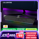 Colorfire七彩虹電腦音響音箱桌面電競游戲無序RGB燈效臺式機(jī)筆記本適用低音炮有線喇叭3.5mm接口CF100 黑色