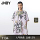 JNBY/江南布衣25夏新品連衣裙小花仙客來印花中袖圓領(lǐng)A型5P4G15430 690/粉色系 S