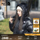北面（The North Face）羽絨服女700蓬鵝絨Puffy風(fēng)帽可拆卸肩帶系統(tǒng)戶(hù)外24秋冬上新|89YN JK3/宇宙黑 M