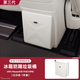 咆哮車品適用25款問界M8/M9冰箱防踢蓋板防臟原車色隱藏式磁吸垃圾桶防踢 25款M8- 隱藏式垃圾桶【白沙杏】