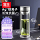 富光抗菌玻璃杯 雙層高硼硅泡茶杯子 茶水分離杯 高檔車載辦公水杯男