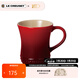酷彩（Le Creuset） 炻瓷400毫升馬克杯子咖啡早餐辦公家用茶水杯麥片早餐杯陶瓷歐式 400ml馬克杯紅色