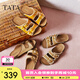 他她（TATA）女鞋勃肯拖2025夏季新款外穿拖鞋涼鞋女 焦糖可露麗 37