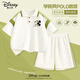 迪士尼（Disney）迪士尼童裝夏季薄款學(xué)院風(fēng)polo短袖男童運(yùn)動(dòng)套裝森系洋氣韓版衣服 迪墨鏡奇K綠 150 150cm