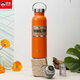 匡迪匡迪304不銹鋼保溫杯男女車(chē)載泡茶水杯學(xué)生運動(dòng)便攜式大容量杯子 橙黃色650ml【304內膽】+杯刷