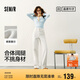 森馬（Semir）森柔牛仔丨牛仔褲女潮流顯瘦褲子25春秋季寬松闊腿褲109925124001