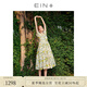 EIN【南法假日】EIN言法式浪漫碎花印花絲棉度假風(fēng)連衣裙夏新款 夏日繁花V領(lǐng)連衣裙 M