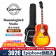 epiphone【官方直營(yíng)】易普鋒民謠木吉他 蜂鳥(niǎo) EJ-200單板電箱琴J-45全單 Hummingbird 蜂鳥(niǎo) 櫻桃紅