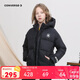 匡威Converse童裝短款羽絨服秋冬保暖男女童高領(lǐng)防風(fēng)連帽厚小學(xué)生外套