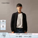 Calvin KleinJeans秋冬男女情侶ck休閑通勤刺繡立領(lǐng)拉鏈針織開衫毛衣J326796 BEH-太空黑 L