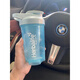 康寶萊搖搖杯2023新賀寶芙搖搖杯健身房蛋白奶昔杯子500毫 彩色杯身藍色康新LOGO
