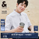 杰克·瓊斯（JACK&JONES）25年春夏季易打理商務(wù)休閑零壓短袖襯衫男士免燙半袖純色襯衣男裝 C42巖灰色 XL