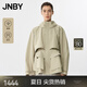 JNBY/江南布衣【防風透濕】25春新品夾克外套設計感寬松連帽5P1613250 212/淺灰卡其 S