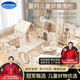 ANSMANN兒童禮物游戲圍欄爬行墊防護欄嬰兒玩具0-2歲圍欄室內(nèi)游樂園 星月米迦-豪華型240*200-4cm墊子 【免費上門安裝】