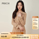 PRICH【優(yōu)可絲/零染】秋冬腰帶收腰翻領(lǐng)時(shí)尚氣質(zhì)風(fēng)衣外套 35米色 L 165