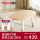 曼龍兒童實木花生桌寶寶游戲玩具桌可升降調(diào)節(jié)兒童學(xué)習(xí)桌 橡膠木款
