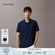 Calvin KleinJeans25早秋新款男純棉珠地網(wǎng)眼ck商務(wù)純色短袖T恤POLO衫4RB012G