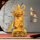 九龍關(guān)公像擺件家用供奉神像武財神關(guān)羽客廳關(guān)二爺佛像財神爺開(kāi)業(yè) 沙金色中號高40