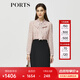 PORTS寶姿秋冬女裝新款假兩件時尚通勤連衣裙ALM9D065NPP066 粉紅色-1 XL (10)