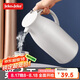 JEKO&JEKO保溫壺家用熱水瓶暖水壺宿舍大容量開水瓶玻璃內(nèi)膽 1.6L淺灰色