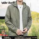Walker Shop夾克外套男2025春秋薄款【精選優(yōu)質(zhì)面料】輕奢男裝戶(hù)外休閑外套男 綠色【可脫卸帽】 L /175適合(125-140斤)
