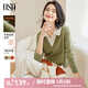 歐莎（OSA）知性假兩件Polo領(lǐng)針織衫女疊穿內(nèi)搭毛衣上衣高智感穿搭2025秋新款 綠色 S