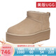 UGG美版秋冬女款保暖加厚底迷你短筒雪地靴1135092 SAN-沙色 37