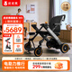 皮皮熊電動輪椅車智能電助力推行老人輕便折疊電動輪椅代步車鋰電 W3灰色【推行+助行+騎行】智能電助力/可上飛機(jī) 右手操控