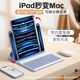 B.O.W航世HC036K 新款2025ipad保護套適用ipad 2019/20/21版通用平板殼帶筆槽一體橫豎屏10.2寸 薰衣紫