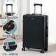 地平線(xiàn)8號（LEVEL8）新款行李箱學(xué)生男女韓版大容量密碼箱拉鏈旅行箱皮箱包防爆可定制 拉鏈款【極夜黑】防爆密碼鎖 22.0寸短期出行【一人出行三天】