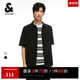 杰克·瓊斯（JACK&JONES）夏季男士新款舒適商務(wù)休閑通勤短袖襯衫衣服外套襯衣上衣男裝 黑色E40 S 170