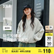 森馬外套女短款寬松純色夾克2025春秋復(fù)古休閑棒球領(lǐng)109125108005