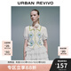 UR2025春季新款女裝減齡學(xué)院風(fēng)菱格蝴蝶結(jié)針織開衫UYY950054 象牙白 M
